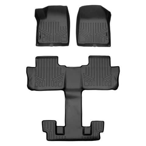 SMARTLINER Custom Fit Floor Liners For Black for 2020-2025 Cadillac XT6