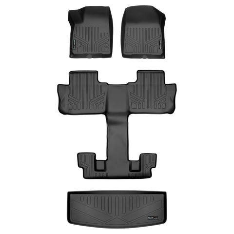 SMARTLINER Custom Fit Floor Liners For Black for 2020-2025 Cadillac XT6