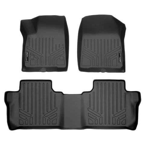 SMARTLINER Custom Fit Floor Liners For 2020-2025 Cadillac XT6 with 2nd Row Bench Seat