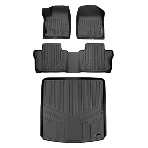 SMARTLINER Custom Fit Floor Liners For 2017-2023 GMC Acadia (7 Passenger)