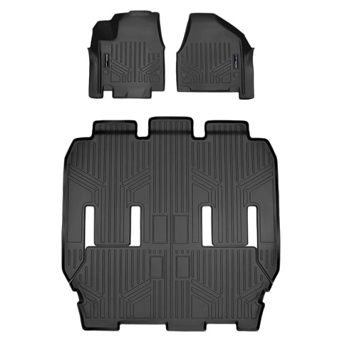 Smart Trim™ Custom Fit Floor Liners For 2017-2020 Chrysler Pacifica with 2nd Row Bucket Seats