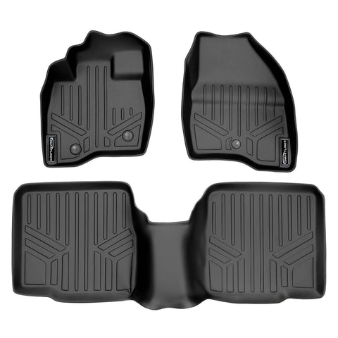 SMARTLINER Custom Fit Floor Liners For 2017-2019 Ford Explorer (without 2nd Row Center Console)