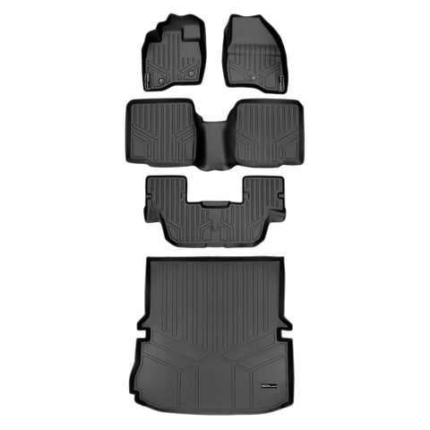SMARTLINER Custom Fit Floor Liners For 2017-2019 Ford Explorer (without 2nd Row Center Console)