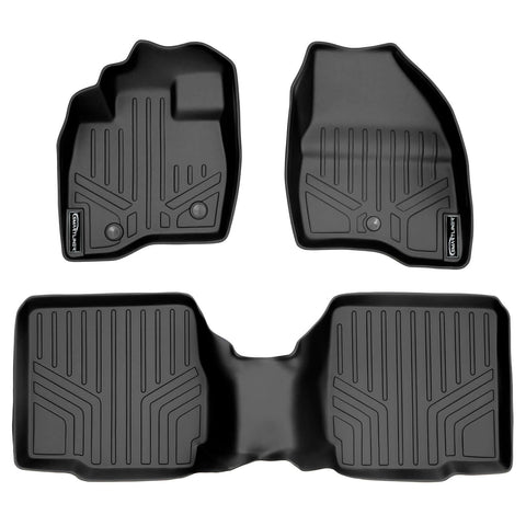 SMARTLINER Custom Fit Floor Liners For 2017-2019 Ford Explorer (with 2nd Row Center Console)