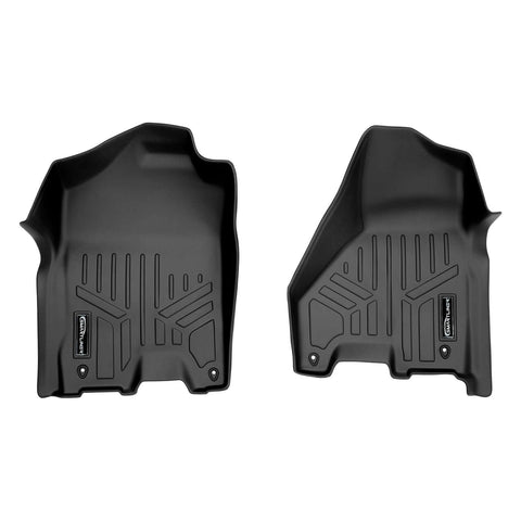 SMARTLINER Custom Fit Floor Liners For 2012-2018 RAM 2500/3500 Mega Cab with Dual Front Hooks