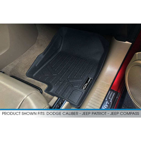SMARTLINER Custom Fit Floor Liners For 2007-2012 Dodge Caliber / 2007-2017 Jeep Patriot / Compass Old Body Style