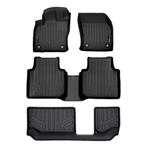 SMARTLINER Custom Fit Floor Liners For 2018-2024 Volkswagen Tiguan (7 Passenger)