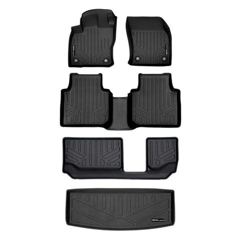 SMARTLINER Custom Fit Floor Liners For 2018-2024 Volkswagen Tiguan (7 Passenger)