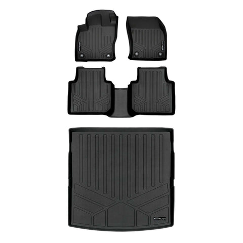 SMARTLINER Custom Fit Floor Liners For 2018-2024 Volkswagen Tiguan (7 Passenger)