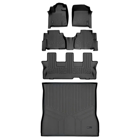 SMARTLINER Custom Fit Floor Liners For 2008-2011 Toyota Sequoia (with Bench Seat)