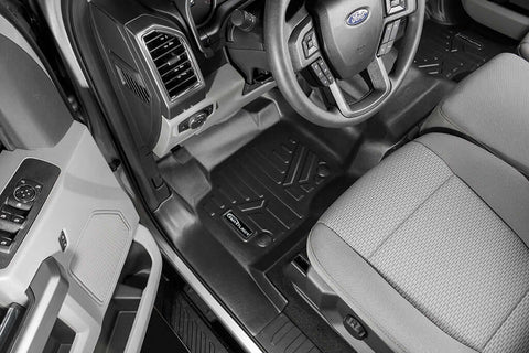 SMARTLINER Custom Fit Floor Liners For 2017-2025 Ford F-250|F-350 Super Crew Cab with 1st Row Bench Seat with Over The Hump Coverage and no 2nd Row Under Seat Storage