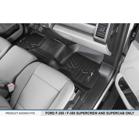 SMARTLINER Custom Fit Floor Liners For 2017-2025 Ford F-250/F-350 Super Duty Crew Cab with 1st Row Bench Seat