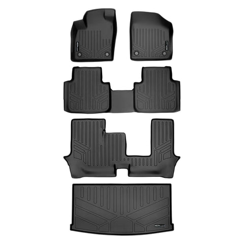 SMARTLINER Custom Fit Floor Liners For 2018-2025 Atlas (with 2nd Row Bench Seat)