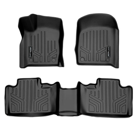 Smart Trim™ Custom Fit Floor Liners For 2016-2025 Dodge Durango (with 2nd Row Bucket Seats)
