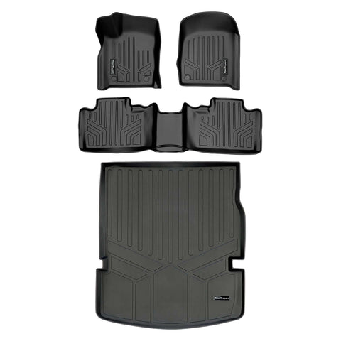 Smart Trim™ Custom Fit Floor Liners For 2016-2025 Dodge Durango (with 2nd Row Bench Seat)