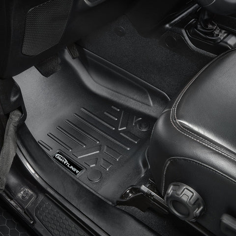 SMARTLINER Custom Fit Floor Liners For 18-24 Wrangler JL Unlimited (with Sub and No Flat Load Floor)