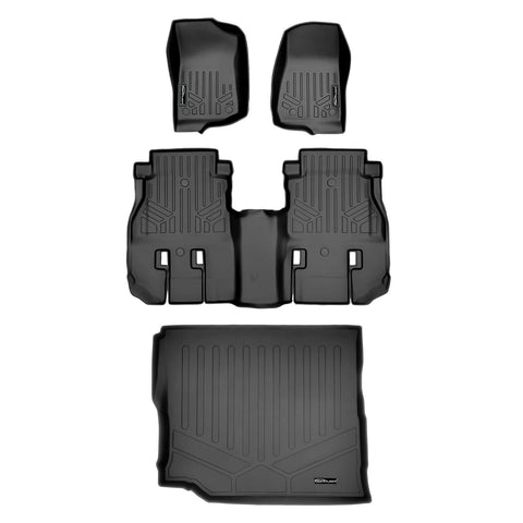 SMARTLINER Custom Fit Floor Liners For JL 2018-2024 Jeep Wrangler Unlimited 4-Door (JL New Body Style - not JK)