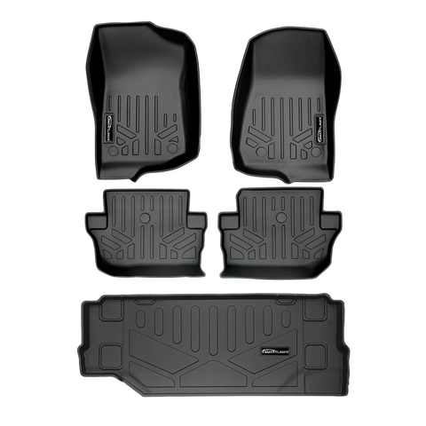 SMARTLINER Custom Fit Floor Liners For 2018-2025 Jeep Wrangler 2-Door (JL New Body Style - not JK)