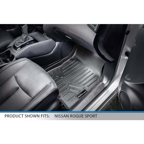 SMARTLINER Custom Fit Floor Liners For 2017-2024 Nissan Rogue Sport - Factory Cargo Tray in Lowest Position