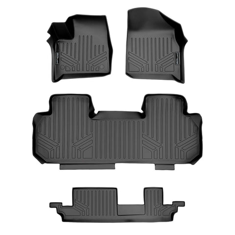 SMARTLINER Custom Fit Floor Liners For 2018-2023 Chevrolet Traverse (with 2nd Row Bench Seat)