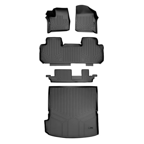 SMARTLINER Custom Fit Floor Liners For 2018-2023 Chevrolet Traverse (with 2nd Row Bench Seat)