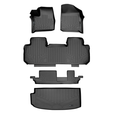 SMARTLINER Custom Fit Floor Liners For 2018-2023 Chevrolet Traverse (with 2nd Row Bench Seat)