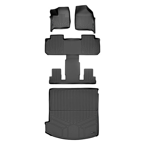 SMARTLINER Custom Fit Floor Liners For 2018-2024 Buick Enclave with 2nd Row Bucket Seats