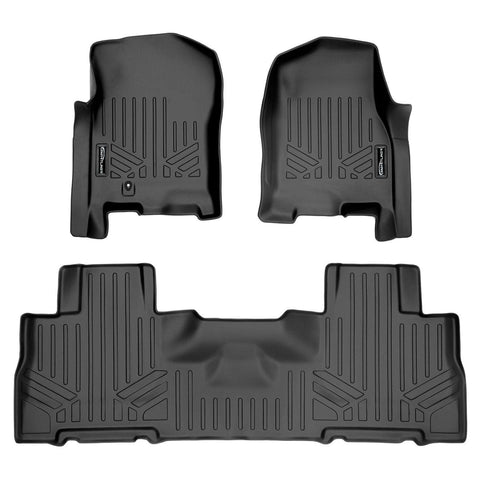 SMARTLINER Custom Fit Floor Liners For 2007-2017 Ford Expedition/Lincoln Navigator with 2nd Row Bucket Seats (No EL or L Models)