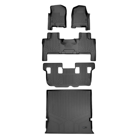 Smart Trim™ Custom Fit Floor Liners For 2007 - 2010 Ford Expedition/Lincoln Navigator (with Console)