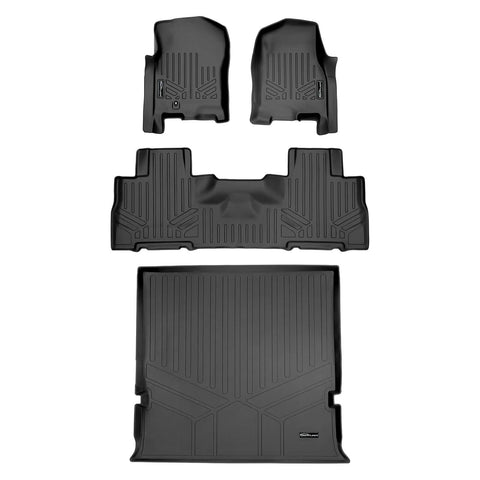 SMARTLINER Custom Fit Floor Liners For 2007-2017 Ford Expedition/Lincoln Navigator with 2nd Row Bucket Seats (No EL or L Models)