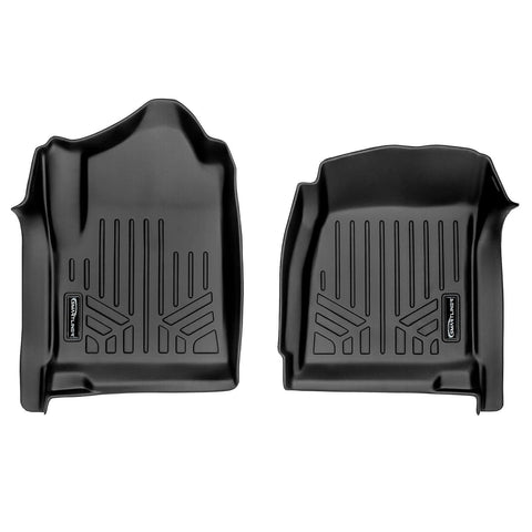 SMARTLINER Custom Fit Floor Liners For 2014 - 2018 Silverado/Sierra 1500 & 2015-2019 2500/3500 HD Regular Cab with Vinyl Floor