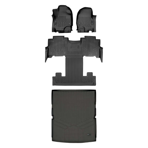Smart Trim™ Custom Fit Floor Liners For 2018-2024 Lincoln Navigator 2nd Row Bucket Seats (Only Max or L)