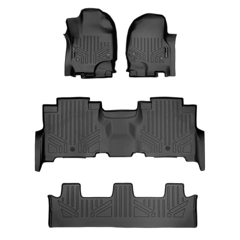 Smartliner Custom Fit Floor Liners For 2018-2024 Ford Expedition/Lincoln Navigator 2nd Row Bench Seat (no Max or L)