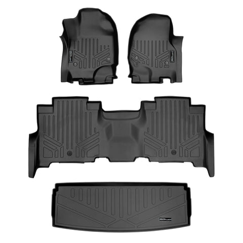 Smartliner Custom Fit Floor Liners For 2018-2024 Ford Expedition/Lincoln Navigator 2nd Row Bench Seat (no Max or L)