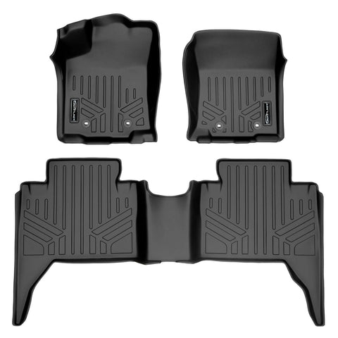 SmartCoverage™ Custom Fit Floor Liners For 2018-2023 Toyota Tacoma Double Cab (Automatic Transmission)