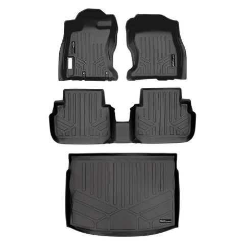 SMARTLINER Custom Fit Floor Liners For 2018-2023 Subaru Impreza Hatchback (No Sedan) and Crosstrek All Models