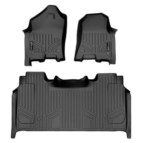 SmartCoverage™ Custom Fit Floor Liners For 2019 - 2024 Ram 1500 Crew Cab with Rear Underseat Storage Box