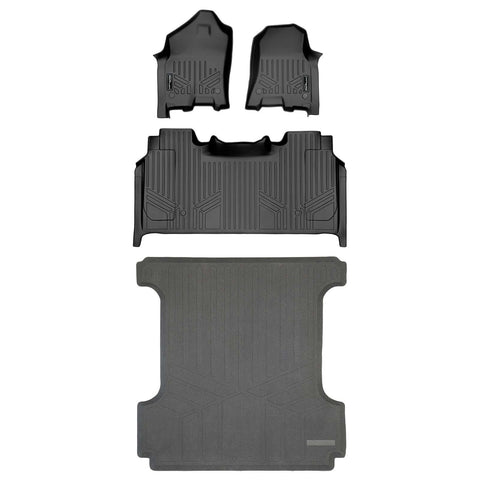 SmartCoverage™ Custom Fit Floor Liners For 2021-2024 Ram 1500 TRX with Rear Underseat Storage Box