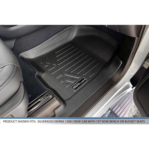 SmartCoverage™ Custom Fit Floor Liners For 2019-2021 1500 Silverado/Sierra Crew Cab No underseat
