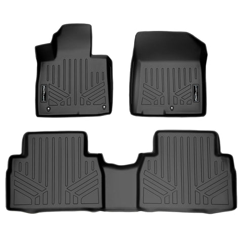 SMARTLINER Custom Fit Floor Liners For 2019-2020 Hyundai Santa Fe (5 Passenger Models)