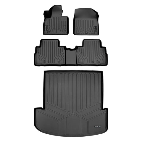 SMARTLINER Custom Fit Floor Liners For 2020-2025 Kia Telluride with 2nd Row Bucket Seats With Center Console