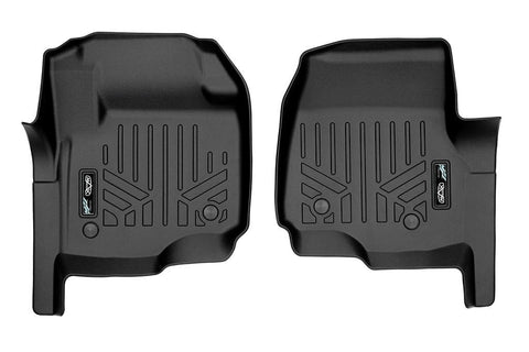 SMARTLINER Custom Fit Floor Liners For 2017-2025 Ford F-250/F-350 Super Crew Cab with Vinyl Flooring| 1st Row Bench Seat| No OTH Coverage| with Underseat Storage