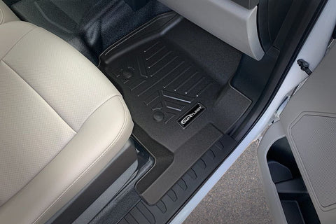 SMARTLINER Custom Fit Floor Liners For 2017-2025 Ford F-250/F-350 Super Crew Cab with Vinyl Flooring| 1st Row Bench Seat| No OTH Coverage| with Underseat Storage