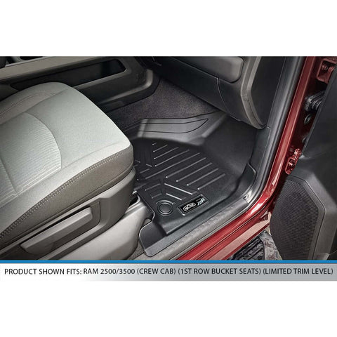SMARTLINER Custom Fit Floor Liners For 2019-2024 Ram 2500 Mega Cab Bench Seat No Coverage