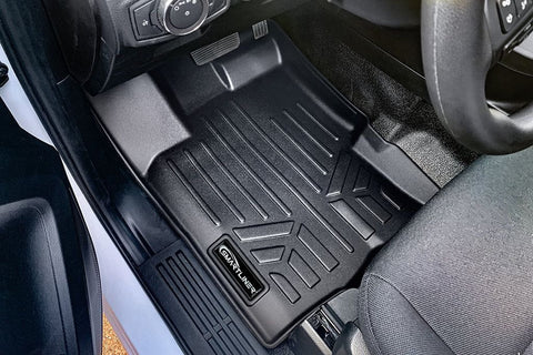 SmartCoverage™ Custom Fit Floor Liners For 2019-2023 Ford Ranger SuperCrew Cab (Vinyl Flooring)