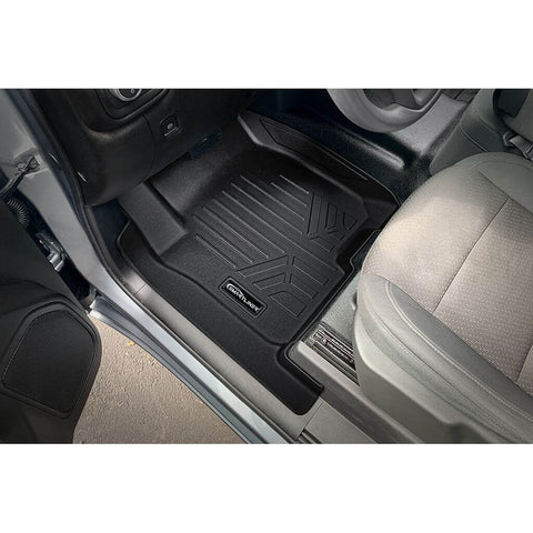 SMARTLINER Custom Fit Floor Liners Compatible With 2020-2025 Chevrolet Silverado 2500 HD | 3500 HD (Crew Cab|Vinyl Flooring|1st Row Bucket Seats|Without Over the Hump Coverage|without 2nd Row Underseat Storage)