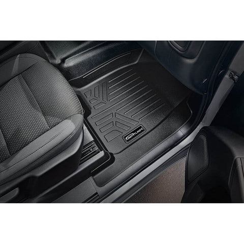 SmartCoverage™ Custom Fit Floor Liners For 2019-2024 Chevrolet Silverado 1500 Crew Cab With 1st Row Bucket Seats and Vinyl Flooring without the 2nd Row Underseat Storage