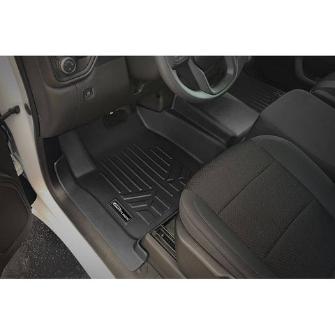 SmartCoverage™ Custom Fit Floor Liners For 2019-2024 Chevrolet Silverado 1500 Crew Cab With 1st Row Bench Seat (with OTH Coverage) and Vinyl Flooring without the 2nd Row Underseat Storage