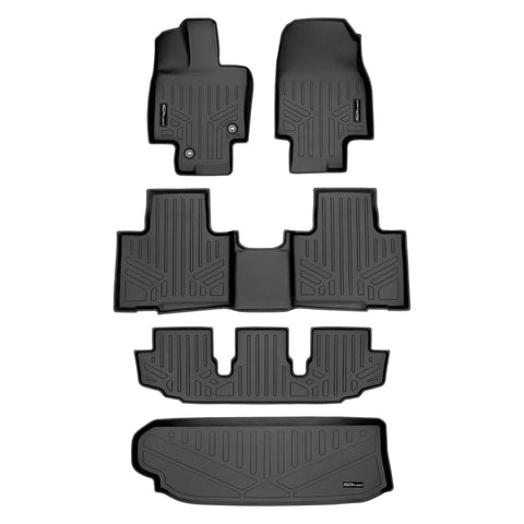 SMARTLINER Custom Fit Floor Liners For 2020-2025 Toyota Highlander (Fits models without Subwoofer)
