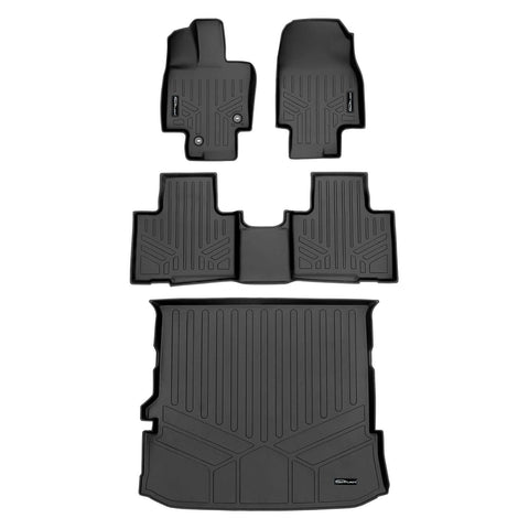 SMARTLINER Custom Fit Floor Liners For 2020-2025 Toyota Highlander (with Subwoofer)